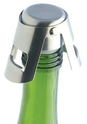 1x Stainless Steel Sparking Champagne Bottle Stopper Cap Rubber Sealer Wine Bar