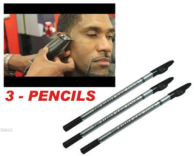 The Barber's Magic Pencil, Use For Outlining Before Trimming And Shaving 3-penc