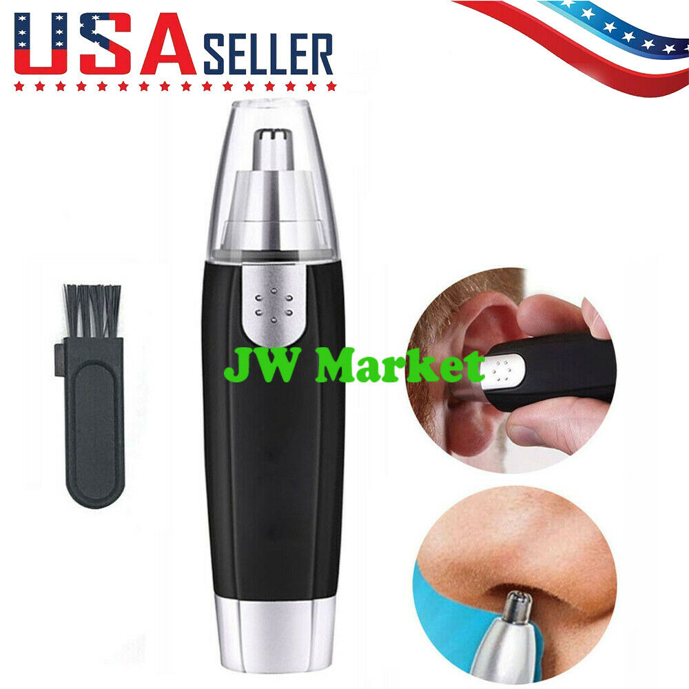 Electric Nose Ear Hair Trimmer Eyebrow Shaver Clipper Groomer Cleaner Unisex Usa