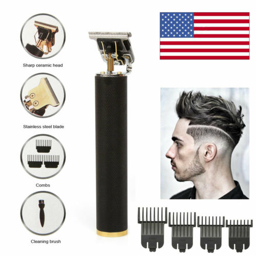 Pro Real Zero Gapped Cordless T-outliner Clipper Electric Hair Trimmer Portable