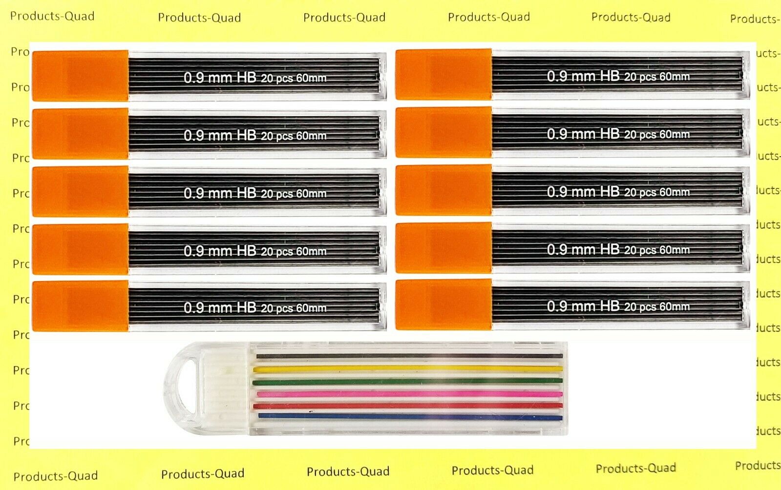 0.9 Mm Mechanical Pencil Lead Refills .9mm Leads Refills, 200 Leads. Free Color