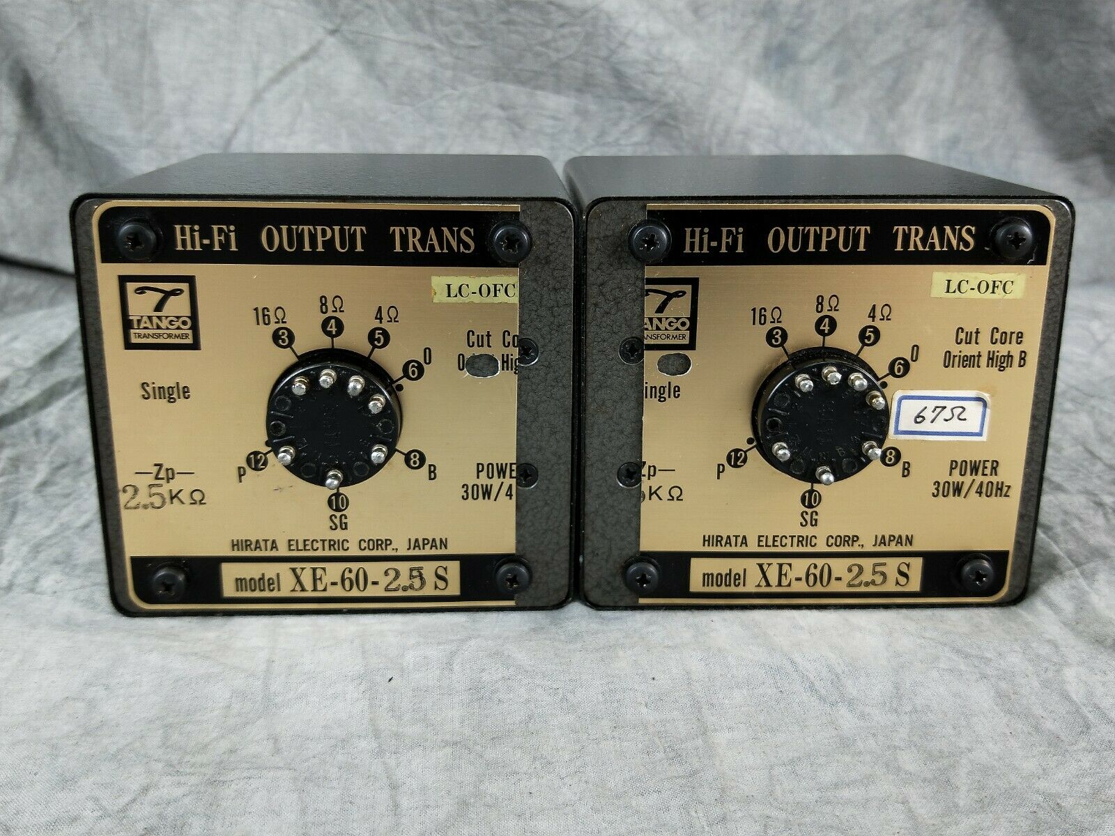 Tango  Xe-60-2.5s Trans  Output Transformer Pair In Excellent Condition