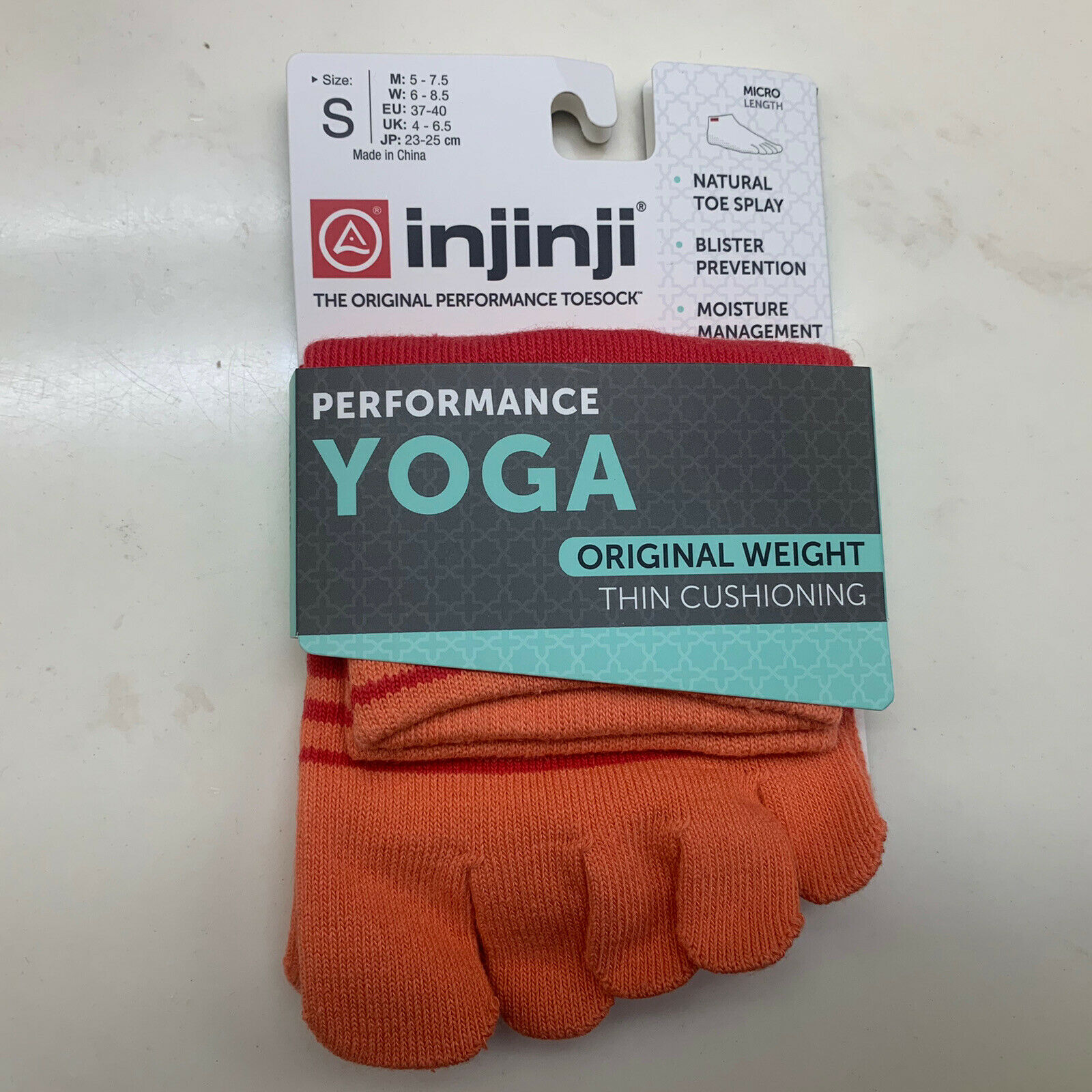 Injinji Unisex Performance Yoga Toesock Micro Length