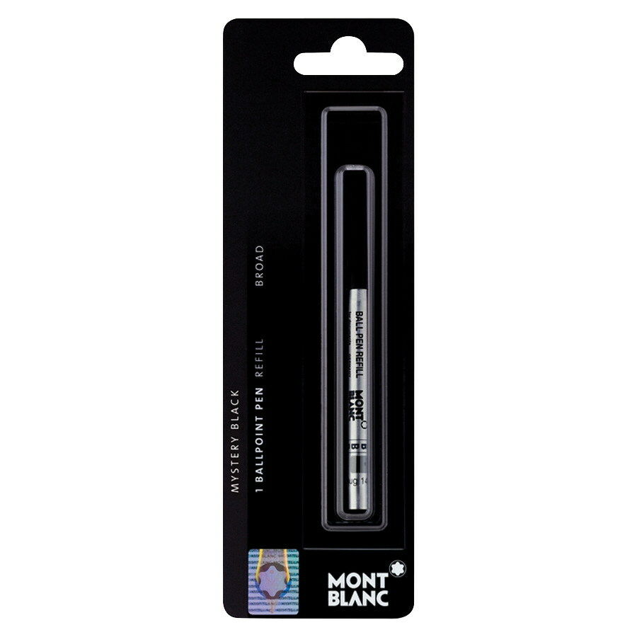 1 Pack - Montblanc Broad Ballpoint Pen Refill - Mystery Black - New Sealed