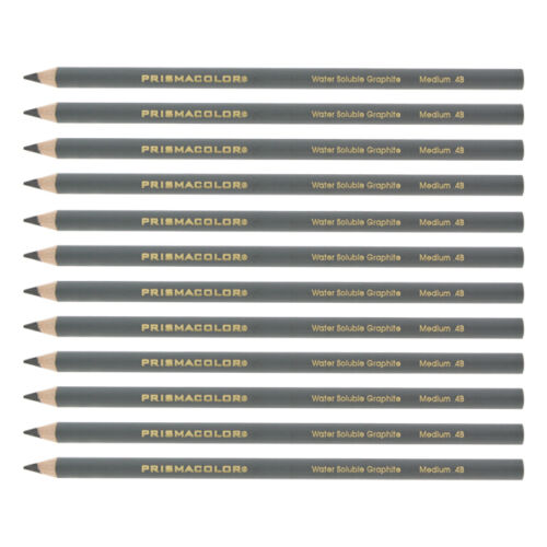 12 Prismacolor Water Soluble Graphite Pencils 4b 24201