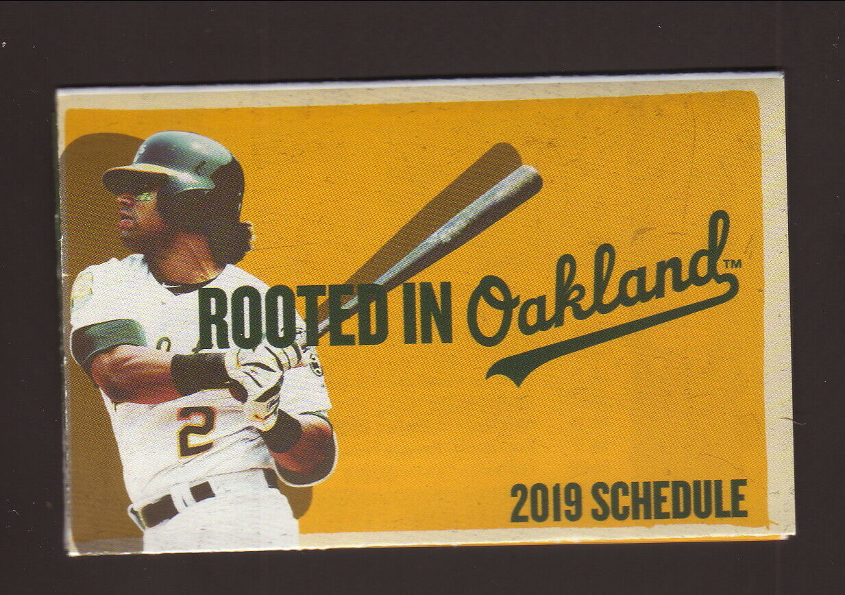 Oakland Athletics--khris Davis--2019 Pocket Schedule--kesp