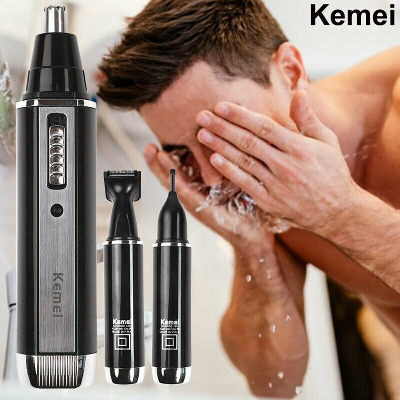 Wet/dry Electric Removal Trimmer Rechargeable Nose Ear Face Eyebrow Hair Trimmer