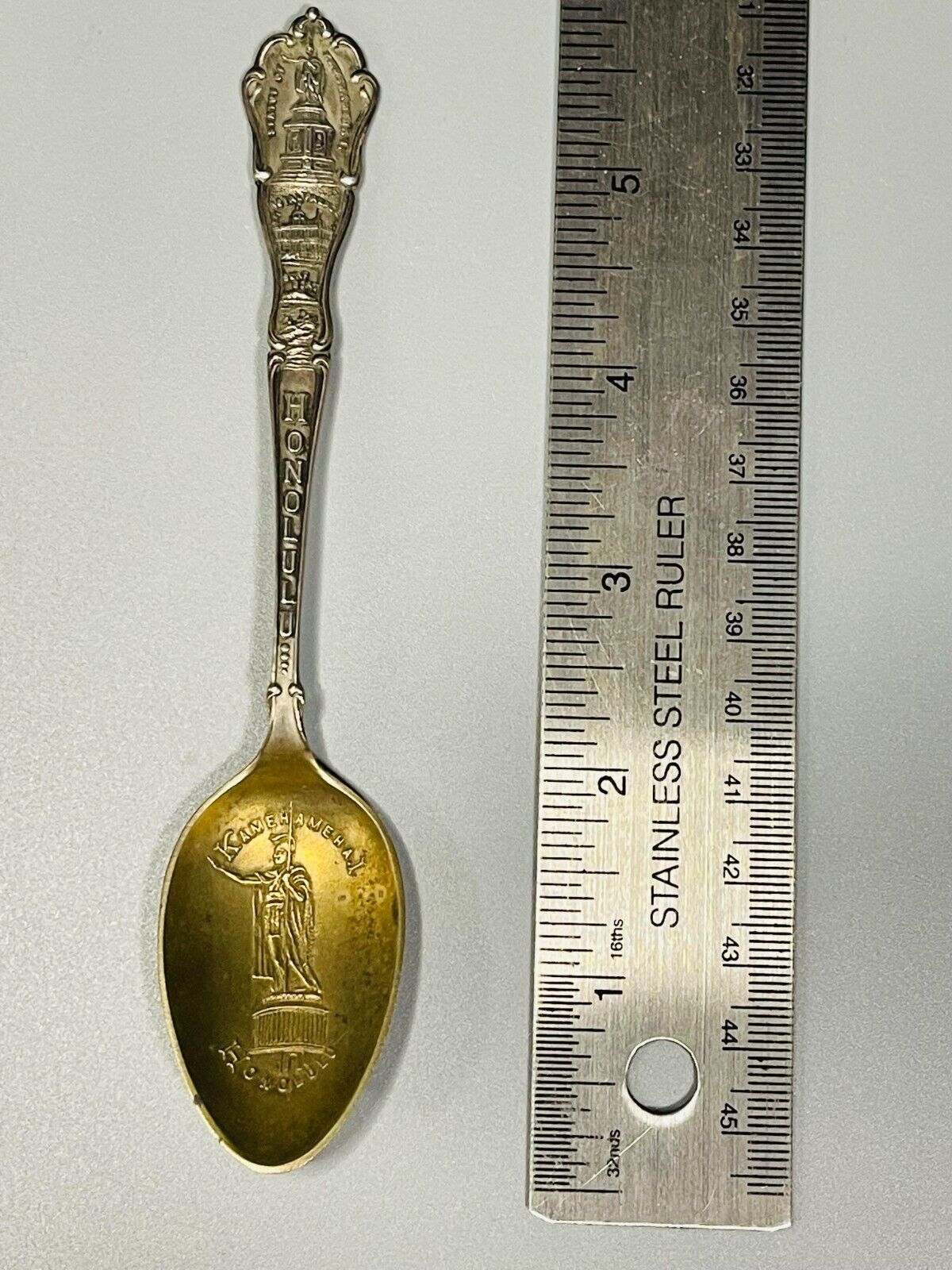 Rare King Kam Sterling Hawaii Souvenir Spoon