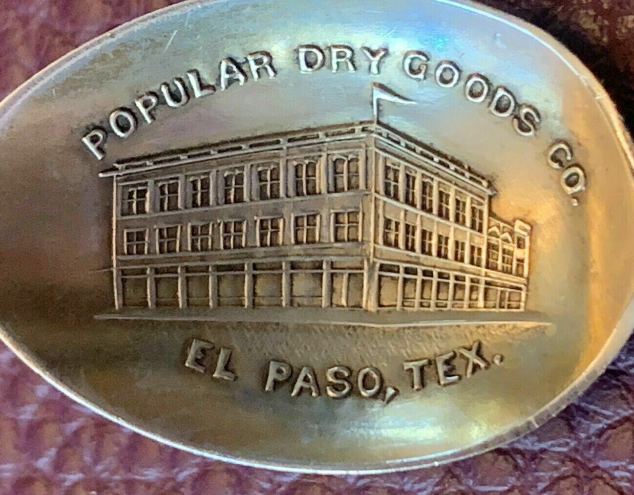 Popular Dry Goods El Paso Texas Sterling Silver 3.25" Spoon By Paye & Baker