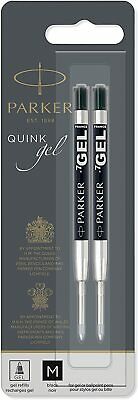 1 Pack Parker Quink Ballpoint Gel Pen Ink Refills, Medium Tip, Black - Sealed