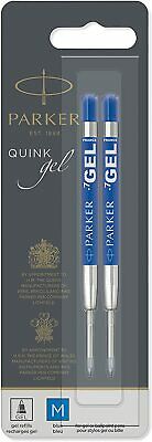 1 Pack Parker Quink Gel Pen Ink Refills, Medium Tip, Blue - Sealed