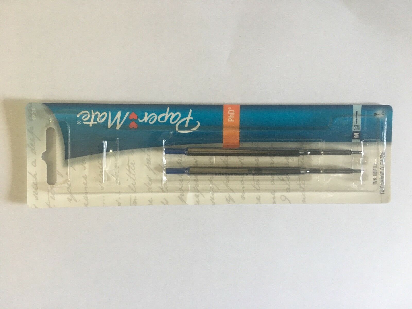 Paper Mate 49124 Phd And Ultra Ballpoint Pen Refills Medium Point Blue Ink 2-ct