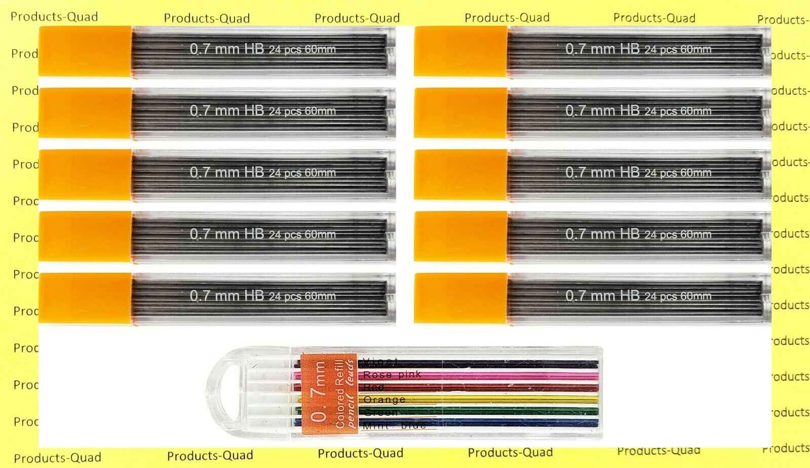 0.7 Mm Lead Refills .7 Mechanical Pencil Lead Refill. Includes Free Color Leads