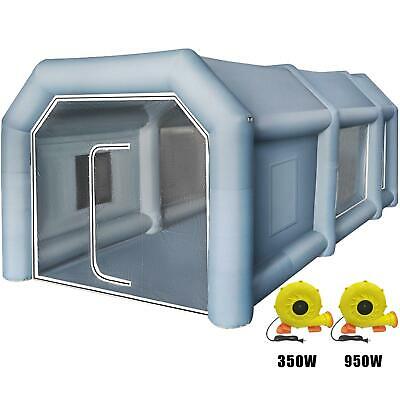 Spray Booth Inflatable Tent Car Paint Portable Cabin 2 Blowers 26ftx15ftx10ft