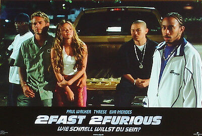 2 Fast 2 Furious - Fast And Furious - Lobby Cards Set - Paul Walker, Eva Mendes