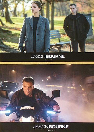 Jason Bourne -  Lobby Cards Set - Matt Damon, Alicia Vikander