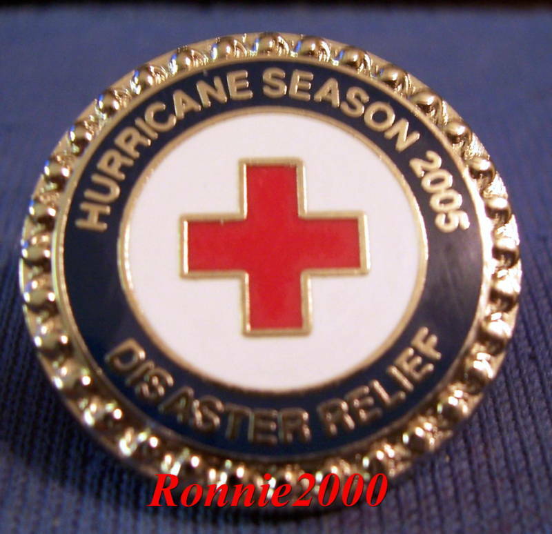 2005 Hurricane Season American Red Cross Pin  Reduced